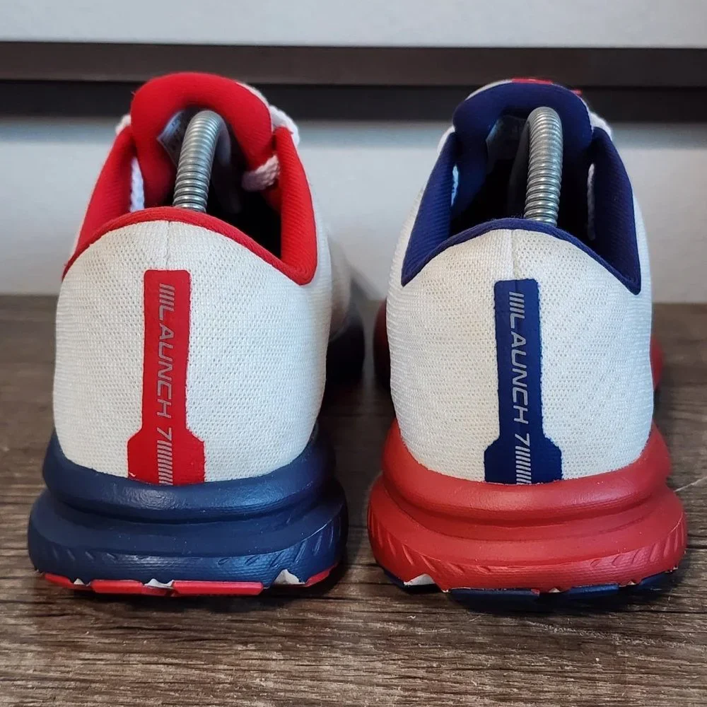 Brooks White and Red Athletic Shoes - Picture 4 of 8